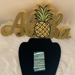 Turquoise Shell Stretchy Bracelet